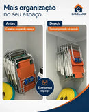 Suporte De Parede Para Até 7 Cadeiras De Praia Aluminio
