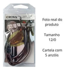 Anzol Super Cat Fish Black 12/0 Crown 05 Unidades Resistente