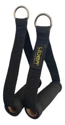 Puxador para Crossover, Pilates e Exercícios em Casa, Preto, Resiste até 120kg