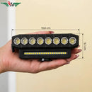 Farol Lanterna Bike 8 Led Potente Recarregável Usb Controle Buzina Integrada Sinalizador Luz Forte Ajustável Todo Tipo De Bicicleta Ybf