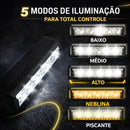 Farol Monster 5 Led Tg3 Lanterna Bike 20.000 Lumens Forte Potente Barra Recarregável Usb Bicicleta Patinete - Marca Camperluz