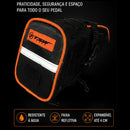 Bolsa De Selim Tsw Impermeável Nylon Ziper Mtb Bicicleta Cor Preto Com Cinza