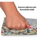 Colchonete Extra Grande 120x60 Em Espuma Aglomerada Ag80 Esportivo Pilates Yoga Funcional Treino Ao Ar Livre Tapete Para Alto Impacto