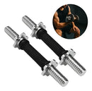 2x Barra Halter Musculação Crossfit Maciça Inox Rosqueada