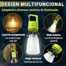 Kit 2 Lanternas De Camping Multifuncionais Led Recarregável Usb-c Com Rgb 7 Cores Ipx4 Gancho Portátil Para Barraca Trilha Pesca Emergência