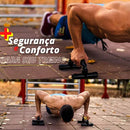 Barra De Chão Apoio Para Flexão Ergonômicas Exercício Fitness