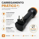 Lanterna Recarregável Bivolt 5 Leds Tática Portátil Emergência Camping Pesca Casa Luz Forte 2 Modos Iluminação