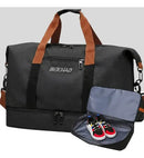 Bolsa Mala Feminina Viagem 10kg De Mão Academia Porta Tênis Preto Lisa