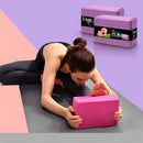 Bloco Eva Yoga Pilates Fisioterapia MBFit 23x15x8 Tijolinho Rosa