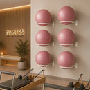 Suporte Bola Pilates Ou Suiça + Parafuso E Buchas Reforçado Cor Branco