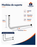 Suporte De Parede Para Até 7 Cadeiras De Praia Aluminio