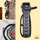 Suporte Vertical Parede Para Pendurar Bicicleta Com Gancho Resistente Apoio Trava Bike Speed Mtb Preto Sign