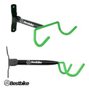Suporte De Parede Pendurar Bicicleta Modelo Horizontal Braço Cabide De Parede P/ Bike Emborrachado Retrátil Gancho Rack Para Bike Acessórios Oficina Garagem Suporte Dobrável Espaço-economia Bestbike
