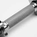 Par Barra Maciça 35cm Halteres Rosca Dumbell Treino Academia