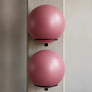 Kit02 Suporte Bola Pilates Suiça + Parafuso E Buchas Reforça Cor Preto