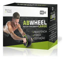 Roda Abdominal Large MBFit com Tapete EVA e Cabo Antiderrapante
