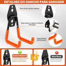 Kit 5 Suporte De Parede Aço Bike Escada 35kg Organização