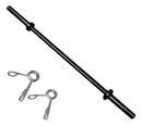 Par De Halteres Barra Oca 120cm Com Presilhas Preto