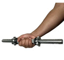 Barra Halter Maciça De Aço 40cm Com Rosca E Porca De Metal