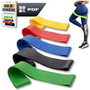 Kit 5 Faixa Elástica Super Mini Band Extensor Elástico Para Treino Resistência Funcional Academia Ginástica Yoga Esporte Banda Extra Forte De Treinamento Thera Pilates Fisioterapia Alegria