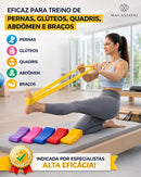 Kit 5 Faixas Elásticas Thera Band Fisioterapia Exercício Fit