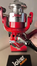 Molinete Joker Mini 4 Rolament Red Alumínio Anti Reverso Pnc