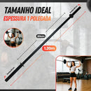 Barra Pump 120cm Pump Musculação Treino Funcional Academia Preto