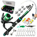 Kit Pesca Pescamping Vara Telescópica 1.8m c/ Molinete e Acessórios Completo