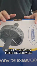 Roda Abdominal Supermedy Dupla Reforçada, Com Cabo Antiderrapante e Suporte Para 120kg