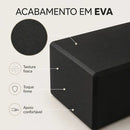 Kit c/ 2 Blocos de Yoga Para Exercícios Alongamento Pilates Meditação Tijolo Funcional Alongamento Ioga Cor Preto Jcanova Store