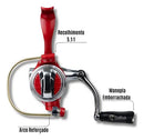 Molinete Joker Mini 4 Rolament Red Alumínio Anti Reverso Pnc