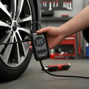 Mini Compressor Digital Portátil para Carro Moto e Bicicleta com Calibrador Digital Inflador Elétrico de Pneus LCD Lanterna LED Compacto e Recarregável Preto Marca Rezzet