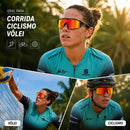 Óculos De Sol Unissex Ciclismo Corrida Beach Tennis Volei