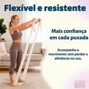 Kit 4 Faixa Elástica Thera Band Exercício Fisioterapia Yoga Faixas Variadas Funcional Pilates Ginástica Academia Alegria Sortido