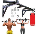 Barra Fixa Parede Musculação Pull-up Pegada Neutra E Aberta Cor Preto