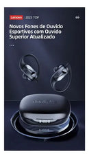 Fone Bluetooth 5.3 Lenovo Livepods Lp75 Corrida Thinkplus Cor Preto