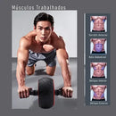 Roda Abdominal Profissional Fitness Academia Treino Abdômen Musculação Em Casa Reforçada Antiderrapante Silenciosa Resistente